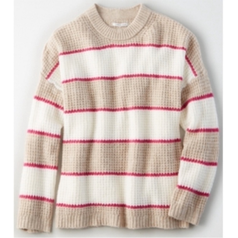 American Eagle Outfitters Women’s Oversized Striped Sweater Size Medium NWOT - Picture 2 of 8